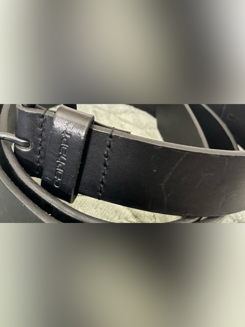 CARHARTT BLACK LEATHER BELT, size XL